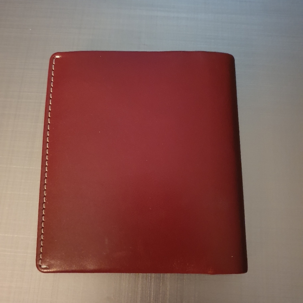 Ikepod NWOT Red Leather Wallet Bifold